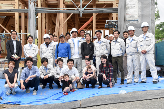 「糟屋郡宇美町02」注文住宅現場リポート⑤【上棟式】