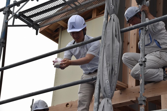 福岡県糟屋郡宇美町02　注文住宅建築現場リポート⑤　～上棟式～