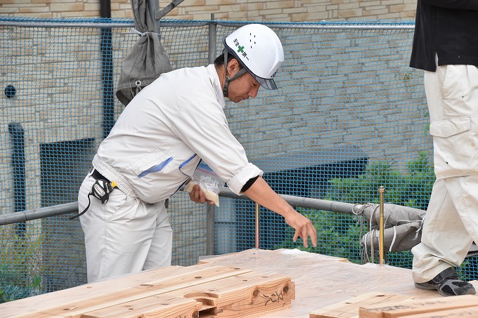 福岡県糟屋郡宇美町02　注文住宅建築現場リポート⑤　～上棟式～