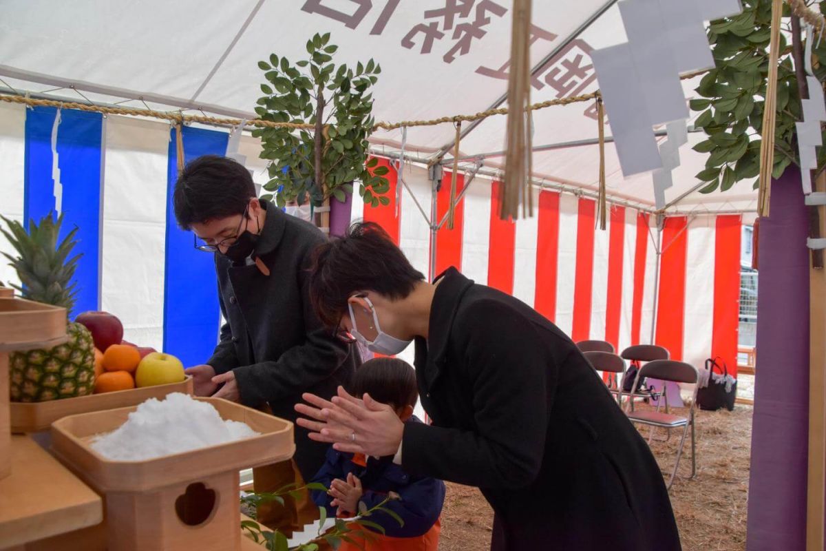 福岡県福岡市早良区09　注文住宅建築現場リポート①　～地鎮祭～