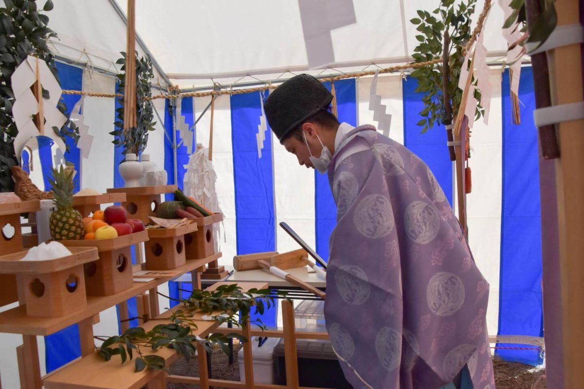 福岡県福岡市早良区09　注文住宅建築現場リポート①　～地鎮祭～