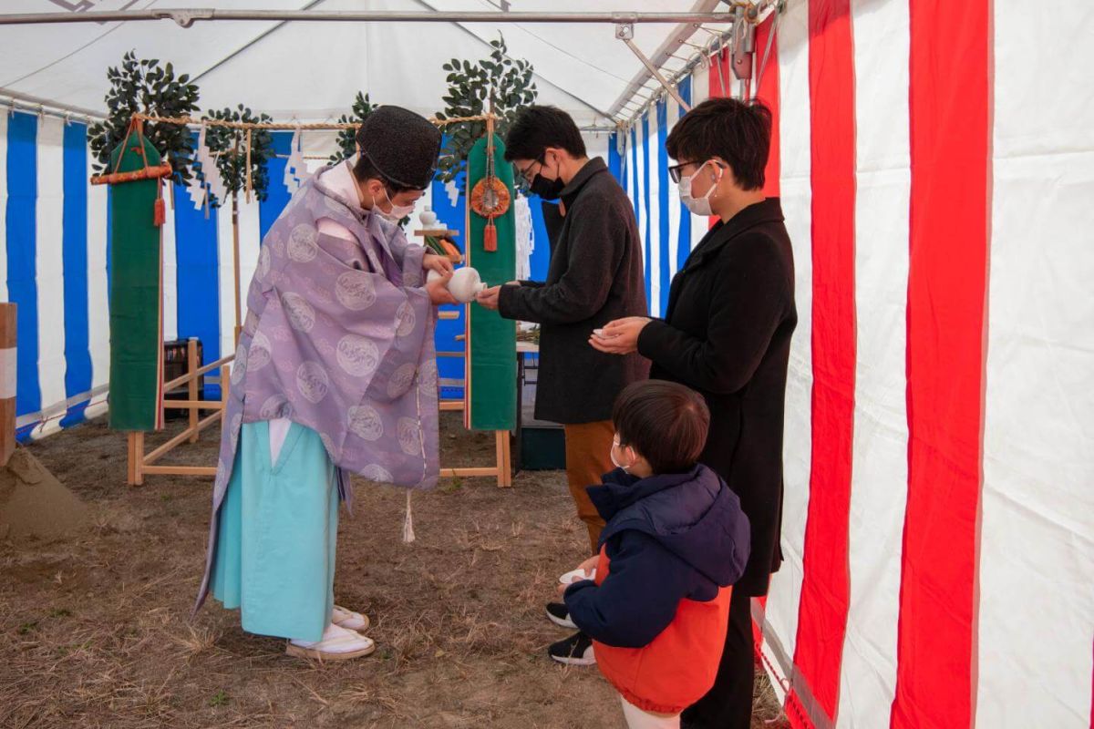 福岡県福岡市早良区09　注文住宅建築現場リポート①　～地鎮祭～