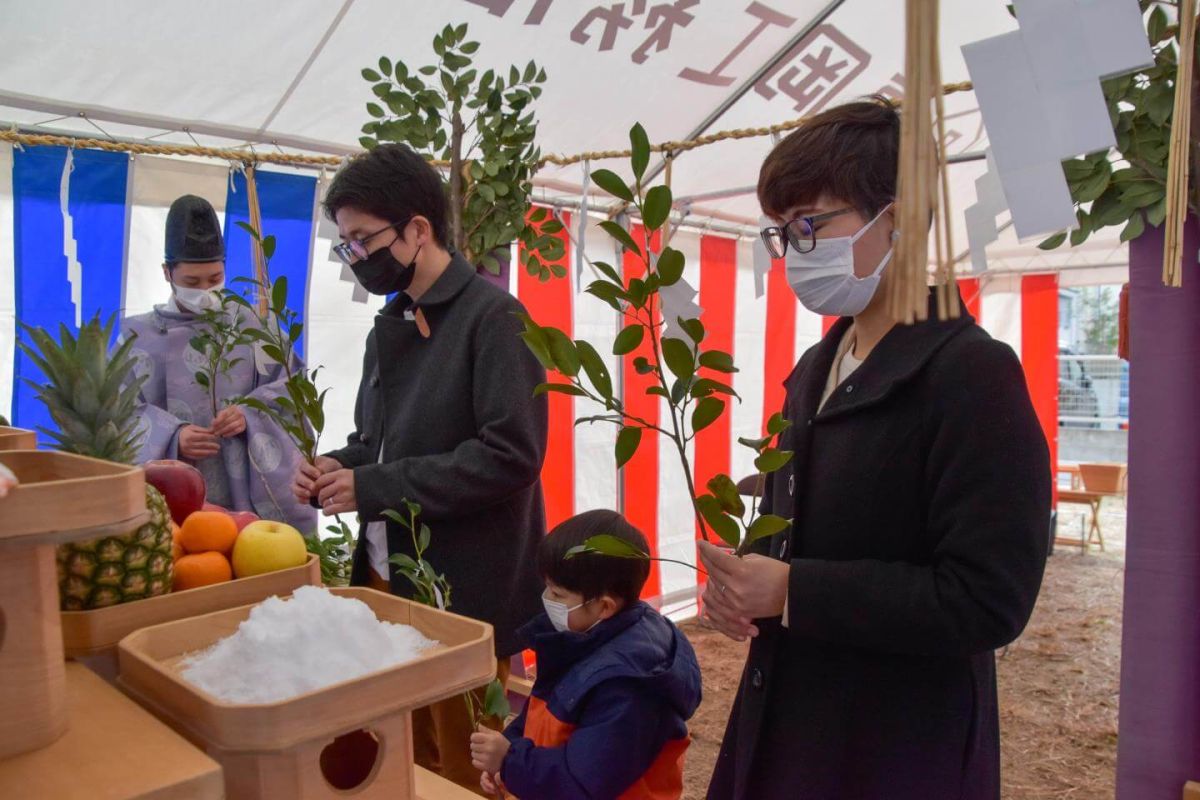 福岡県福岡市早良区09　注文住宅建築現場リポート①　～地鎮祭～