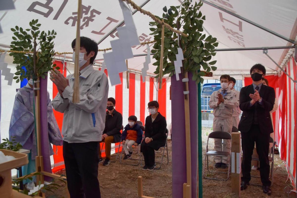 「福岡市早良区09」注文住宅現場リポート①【地鎮祭】