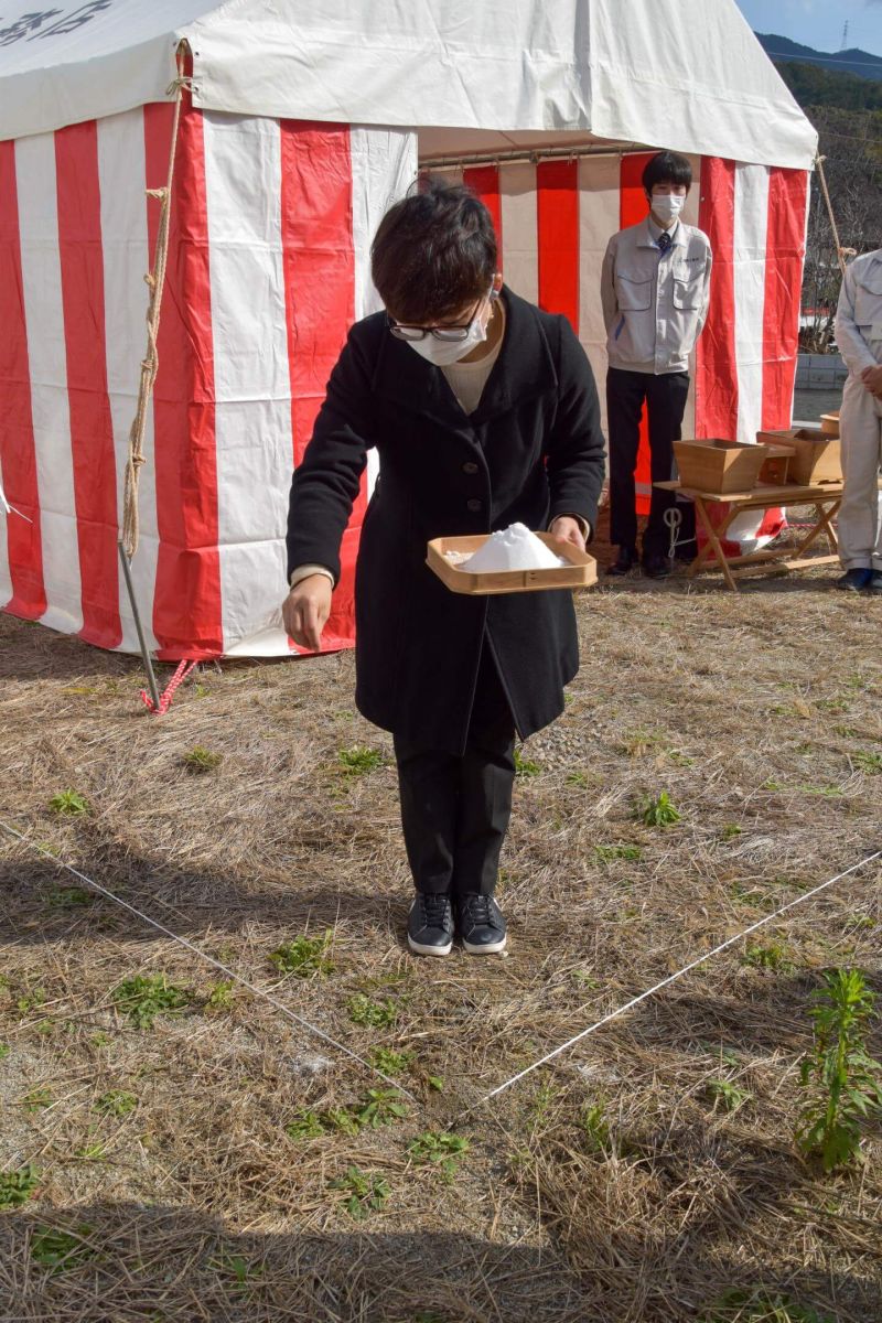 福岡県福岡市早良区09　注文住宅建築現場リポート①　～地鎮祭～