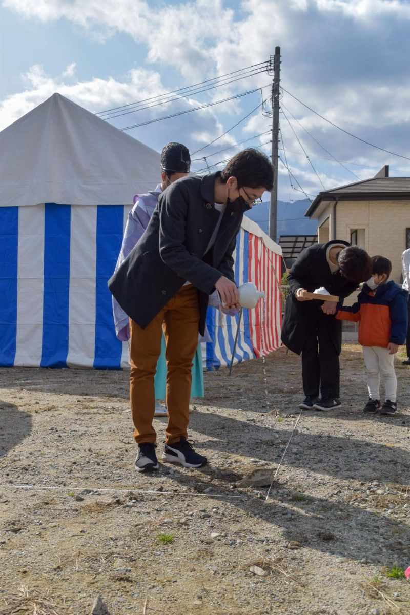 福岡県福岡市早良区09　注文住宅建築現場リポート①　～地鎮祭～