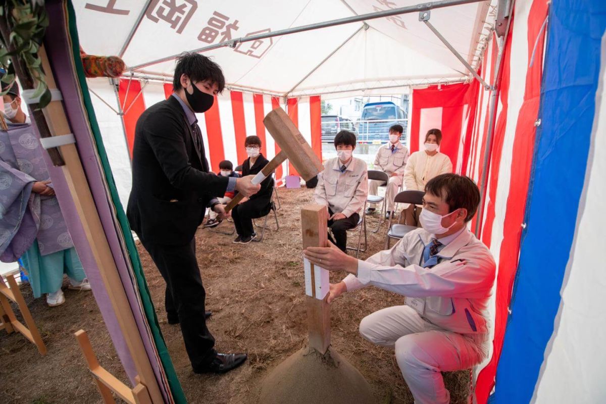 「福岡市早良区09」注文住宅現場リポート①【地鎮祭】