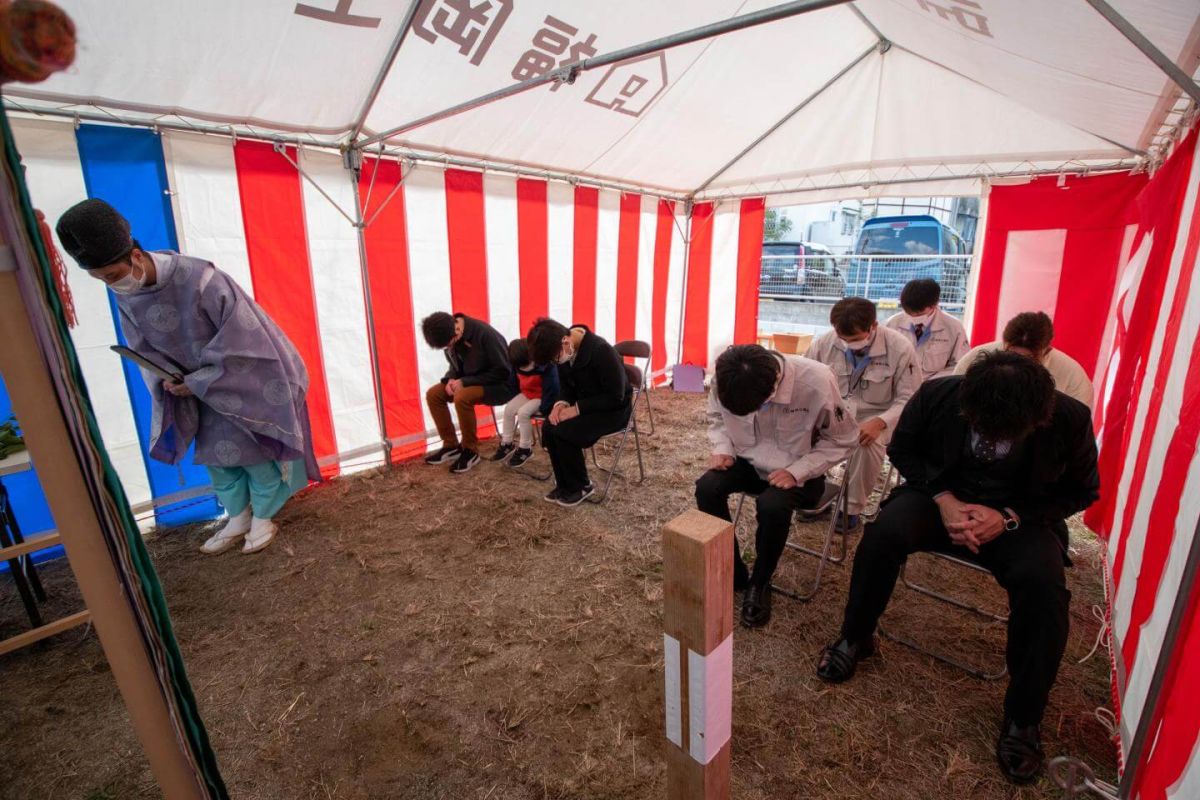 「福岡市早良区09」注文住宅現場リポート①【地鎮祭】