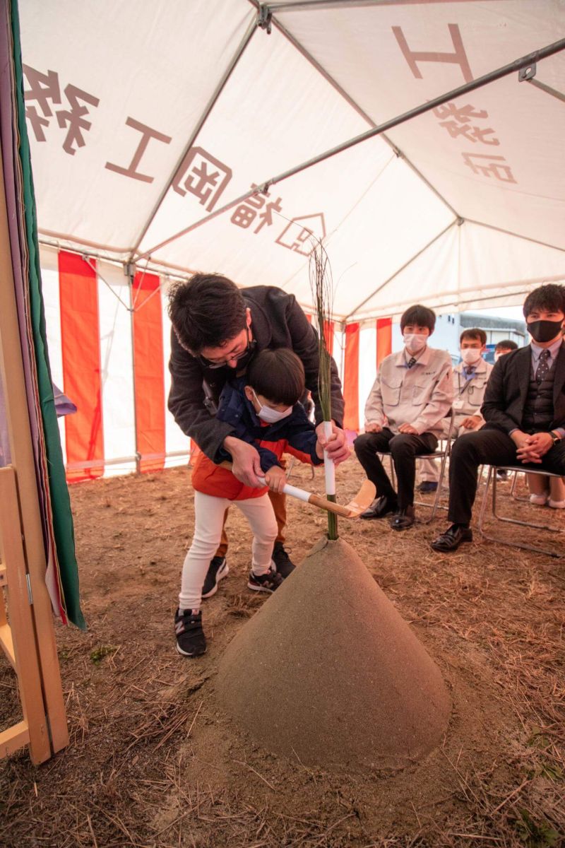 福岡県福岡市早良区09　注文住宅建築現場リポート①　～地鎮祭～