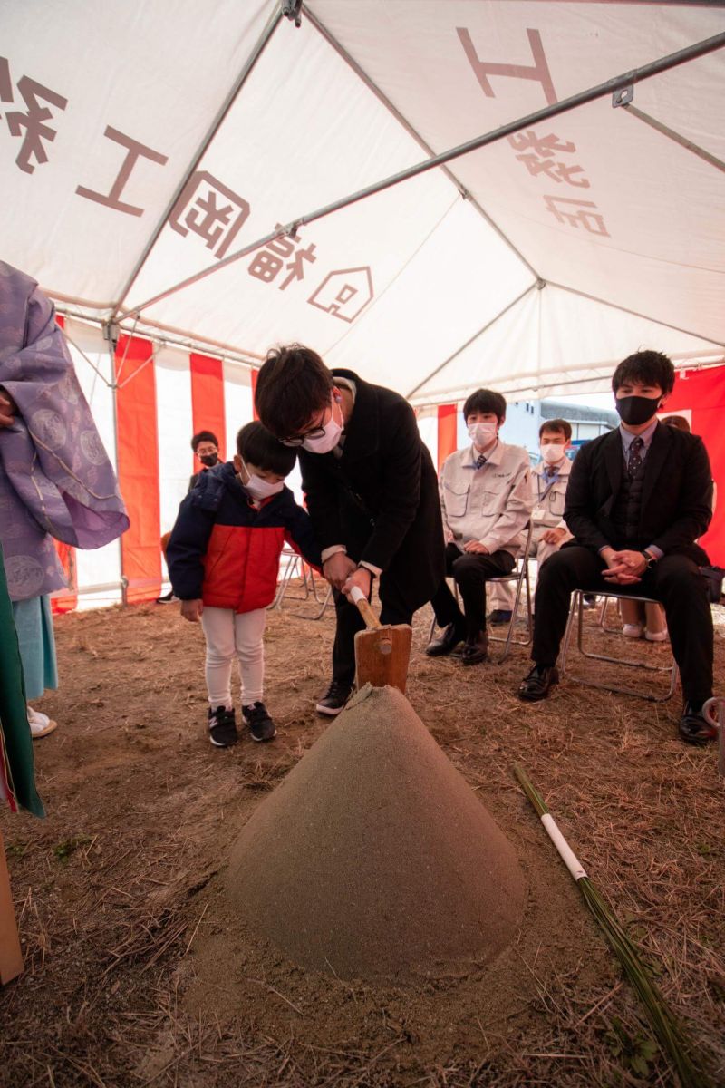 福岡県福岡市早良区09　注文住宅建築現場リポート①　～地鎮祭～