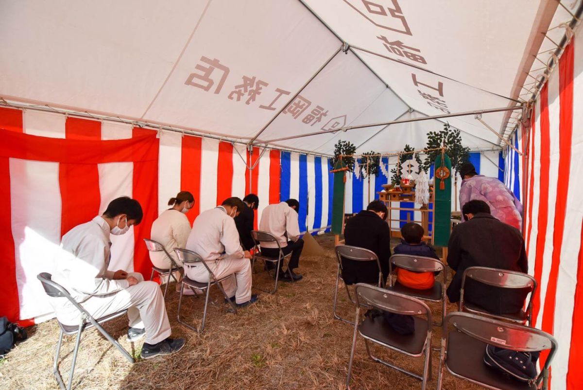 福岡県福岡市早良区09　注文住宅建築現場リポート①　～地鎮祭～