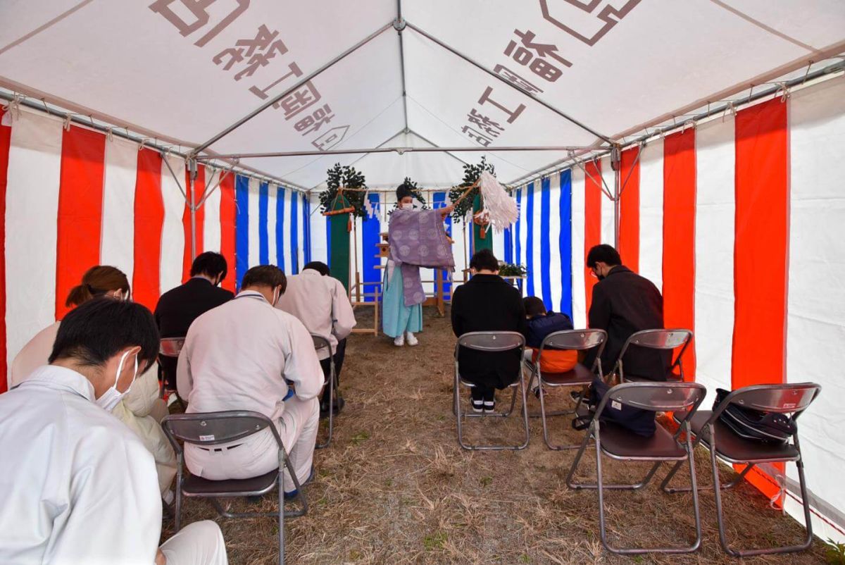 福岡県福岡市早良区09　注文住宅建築現場リポート①　～地鎮祭～