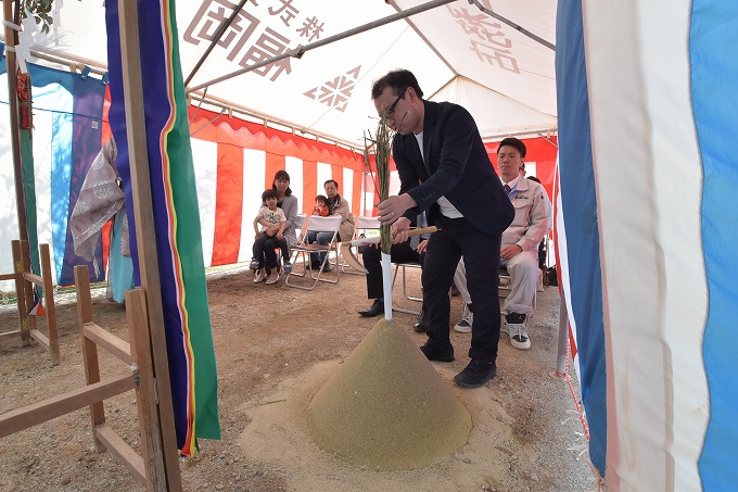 「福岡市早良区梅林02」注文住宅現場リポート①【地鎮祭】