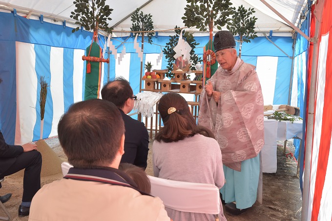 福岡市早良区梅林02　注文住宅建築現場リポート①　～地鎮祭～