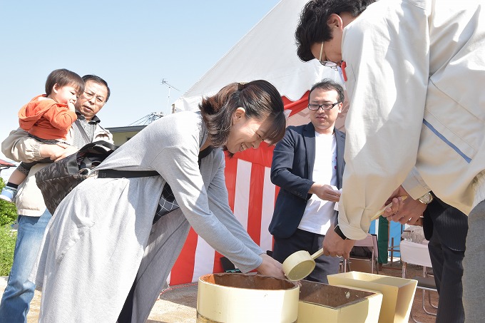 福岡市早良区梅林02　注文住宅建築現場リポート①　～地鎮祭～