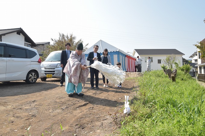 「福岡市早良区梅林02」注文住宅現場リポート①【地鎮祭】