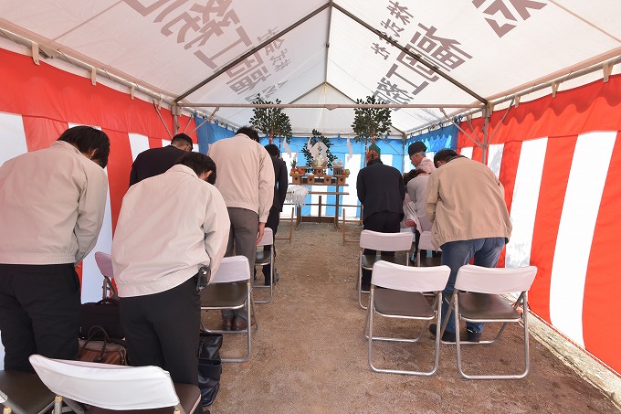 「福岡市早良区梅林02」注文住宅現場リポート①【地鎮祭】
