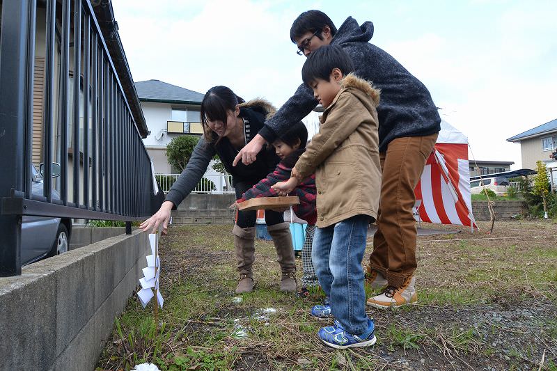 福岡県宗像市池田01　注文住宅建築現場リポート①　～地鎮祭～