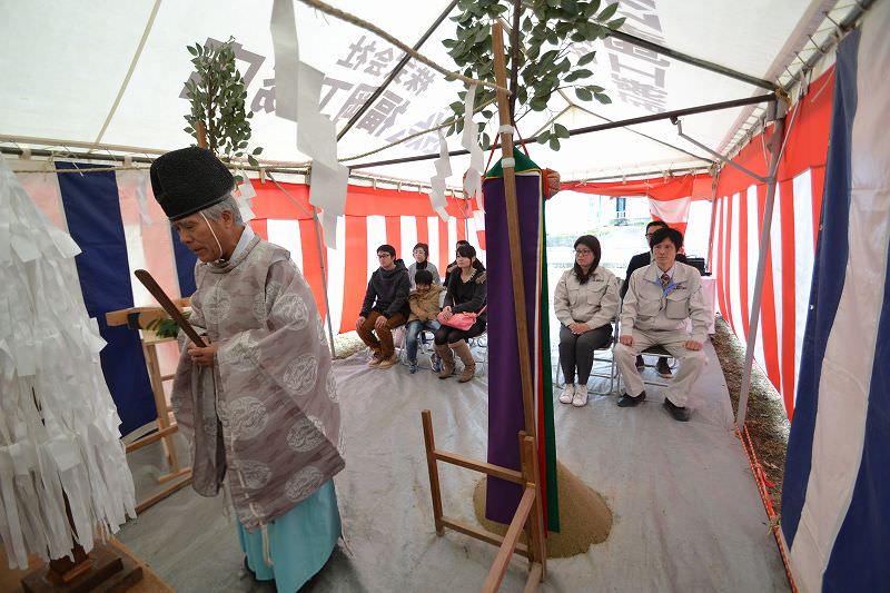 福岡県宗像市池田01　注文住宅建築現場リポート①　～地鎮祭～