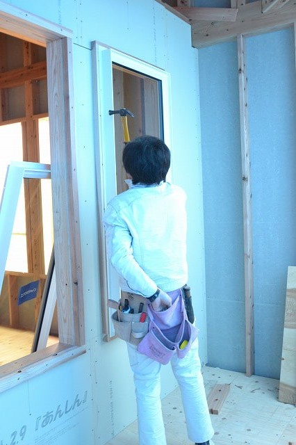 「福岡市南区15」注文住宅現場リポート⑥【木工事】【サッシ】
