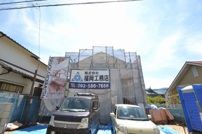 福岡市南区皿山02　注文住宅建築現場リポート⑤