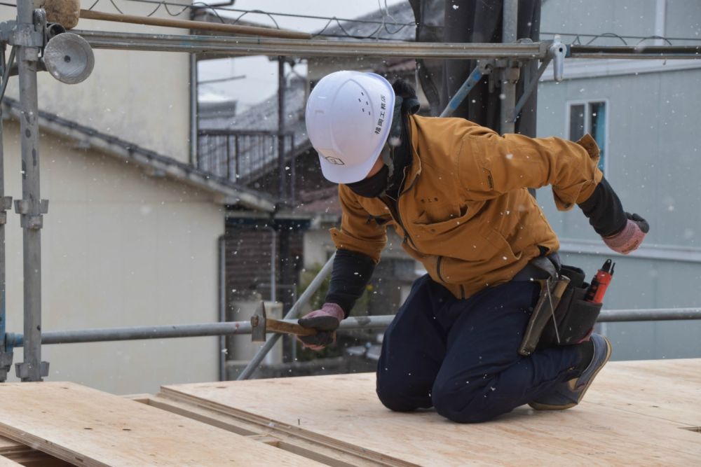 福岡県久留米市01　注文住宅建築現場リポート④　～祝・上棟式1日目～