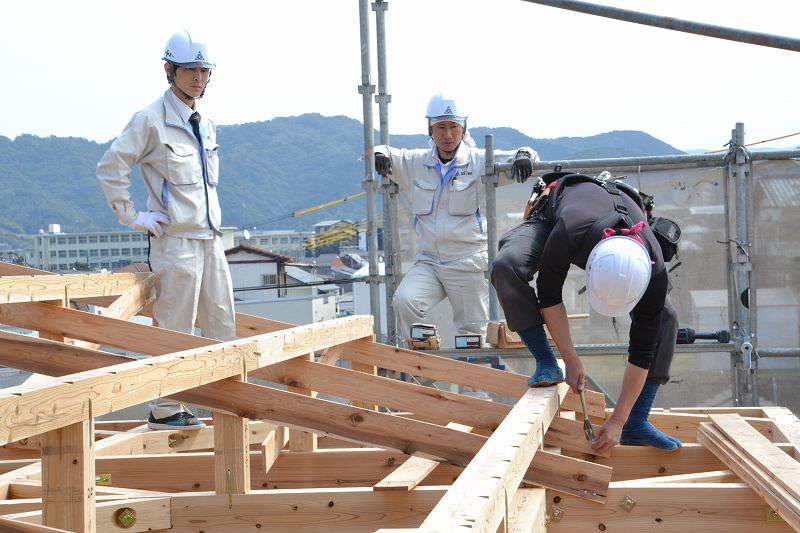 「福岡市東区02」注文住宅現場リポート④【上棟式】