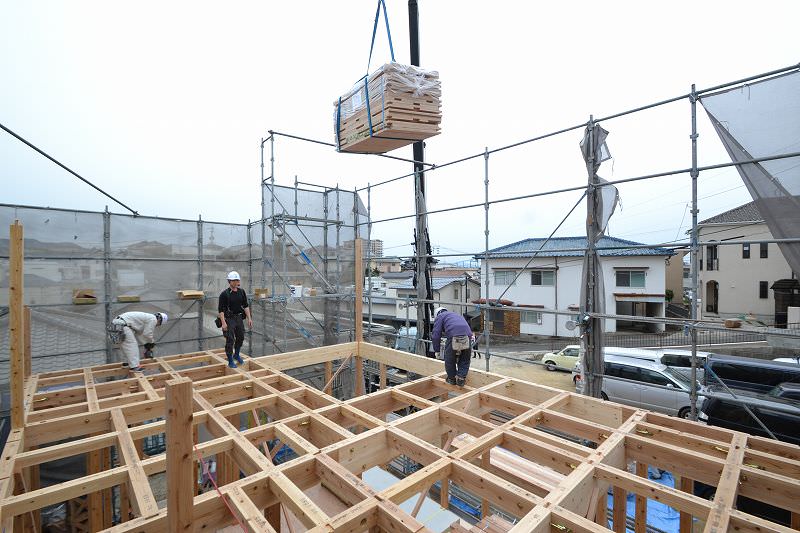 「福岡市東区02」注文住宅現場リポート④【上棟式】