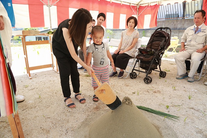 福岡市南区10　注文住宅建築現場リポート①　～地鎮祭～