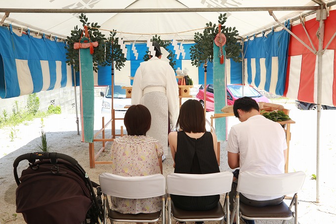 福岡市南区10　注文住宅建築現場リポート①　～地鎮祭～