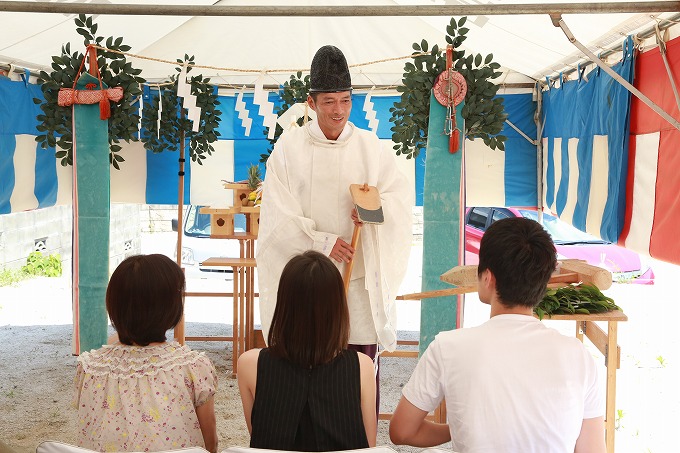 福岡市南区10　注文住宅建築現場リポート①　～地鎮祭～