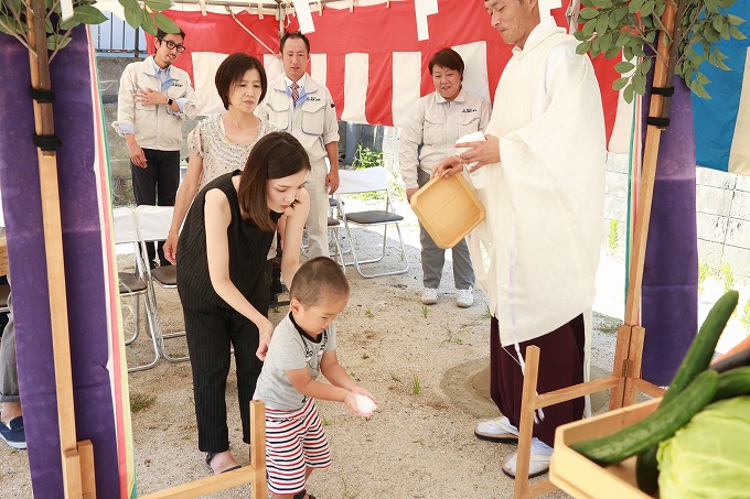 福岡市南区10　注文住宅建築現場リポート①　～地鎮祭～