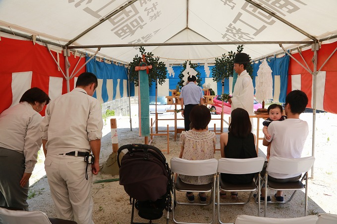 福岡市南区10　注文住宅建築現場リポート①　～地鎮祭～