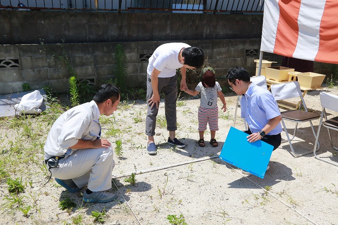 福岡市南区10　注文住宅建築現場リポート①　～地鎮祭～