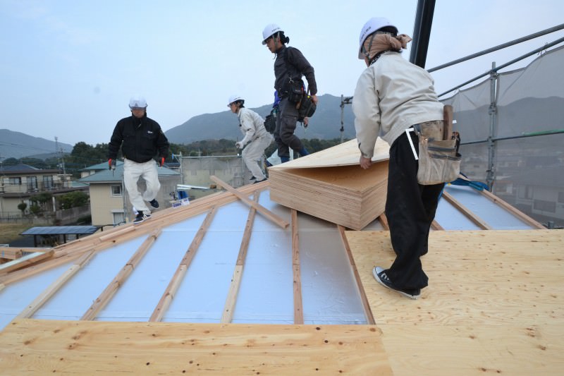 福岡県宗像市池田01　注文住宅建築現場リポート④　～上棟式～