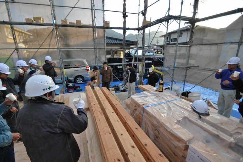 福岡県宗像市池田01　注文住宅建築現場リポート④　～上棟式～