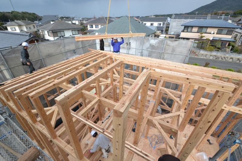 福岡県宗像市池田01　注文住宅建築現場リポート④　～上棟式～