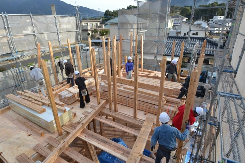 福岡県宗像市池田01　注文住宅建築現場リポート④　～上棟式～