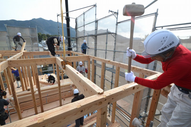 「宗像市池田01」注文住宅現場リポート④【上棟式】