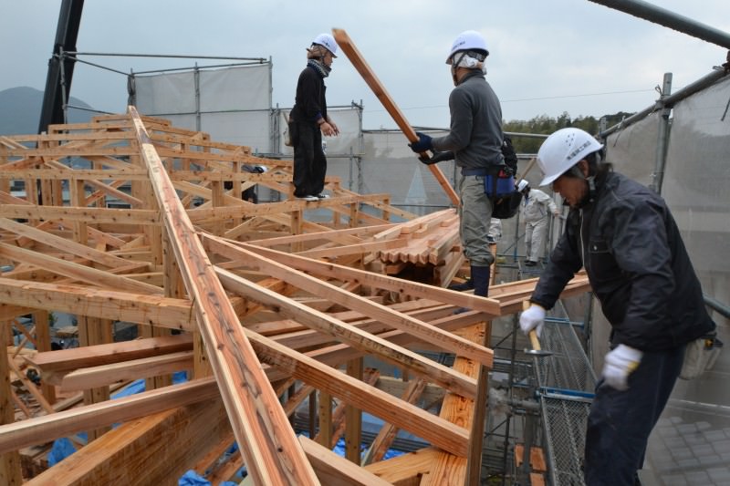 福岡県宗像市池田01　注文住宅建築現場リポート④　～上棟式～