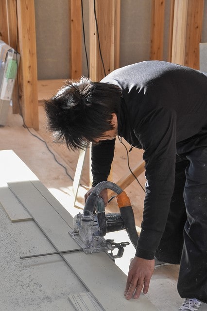「太宰府市大佐野01」注文住宅現場リポート⑥【木工事】【面材】