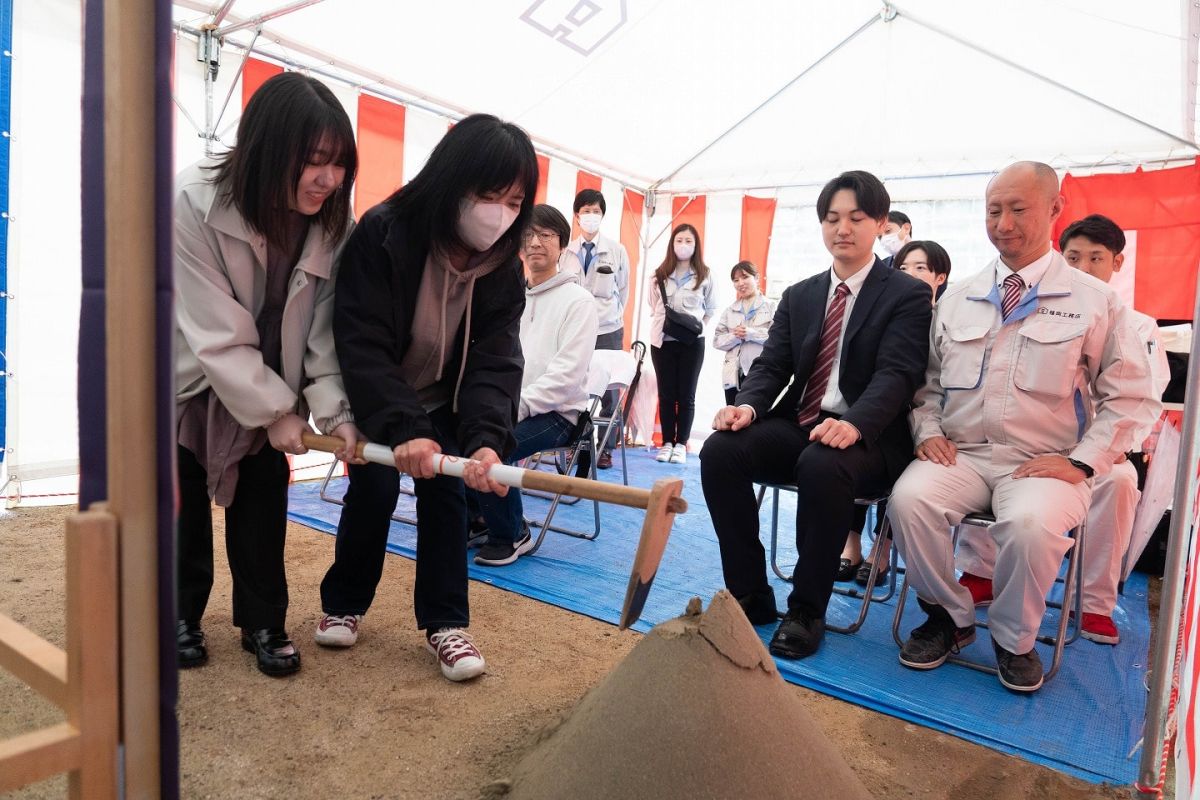 福岡市南区25　注文住宅建築現場リポート①　～地鎮祭～