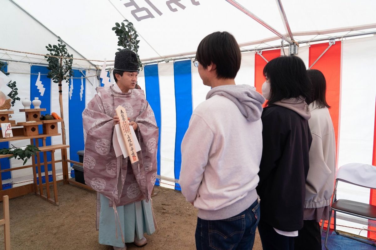 福岡市南区25　注文住宅建築現場リポート①　～地鎮祭～