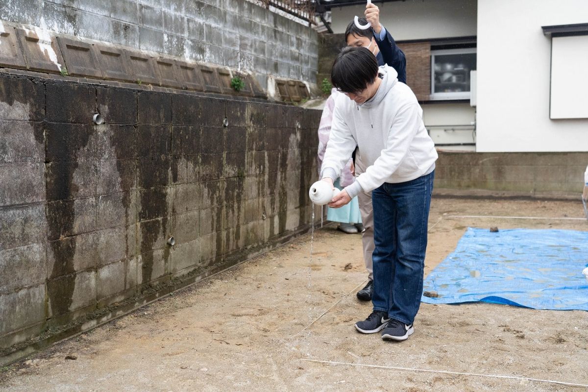 福岡市南区25　注文住宅建築現場リポート①　～地鎮祭～