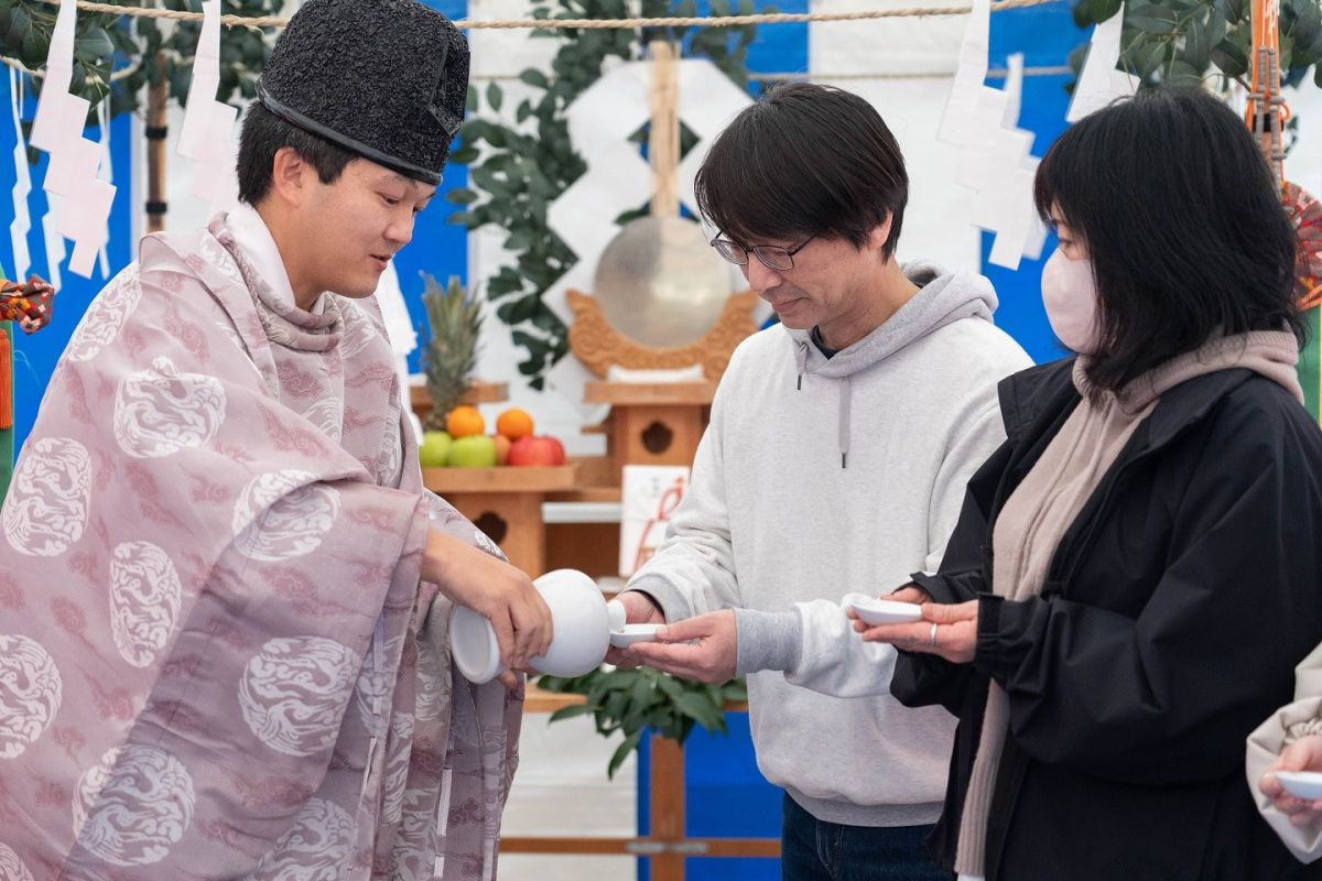 福岡市南区25　注文住宅建築現場リポート①　～地鎮祭～