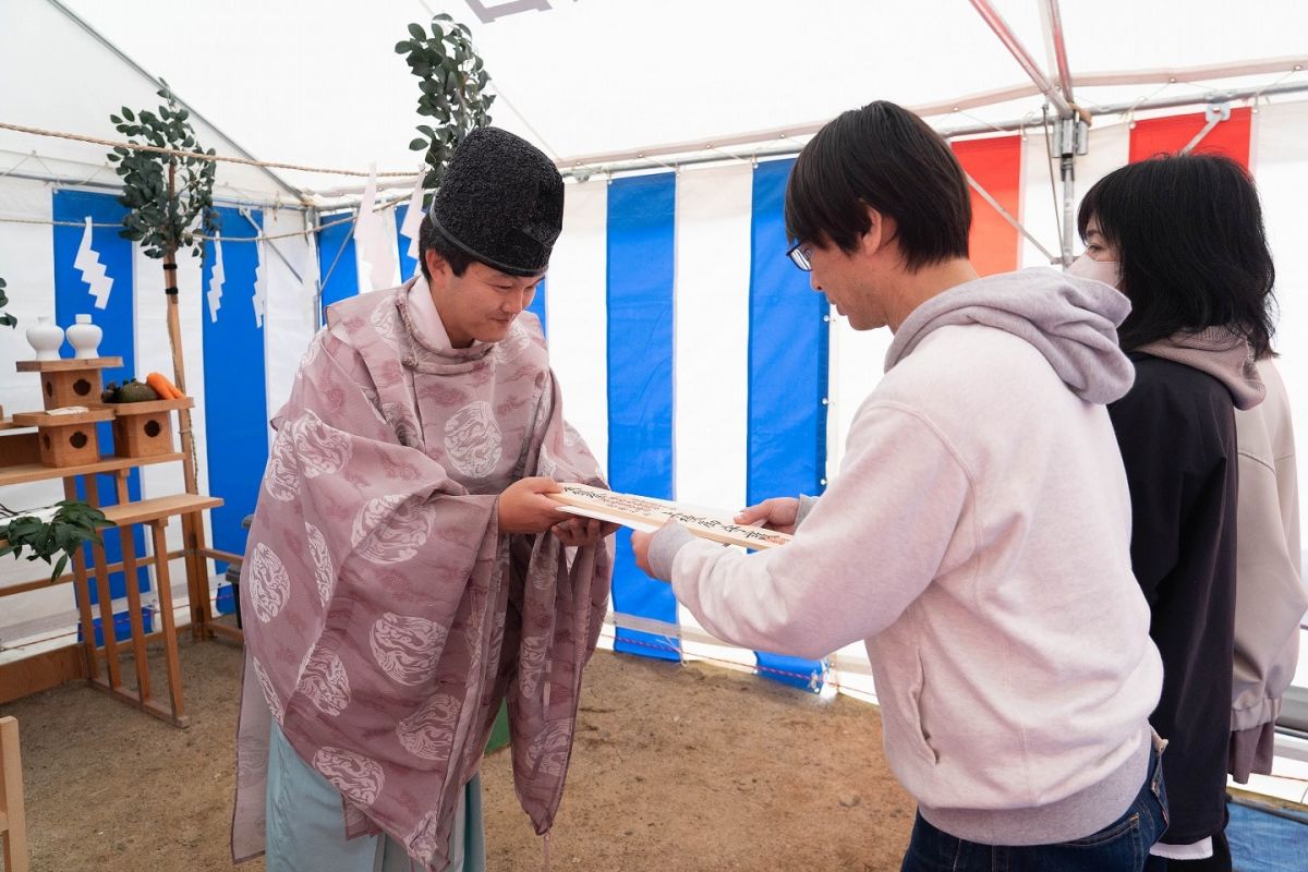 福岡市南区25　注文住宅建築現場リポート①　～地鎮祭～