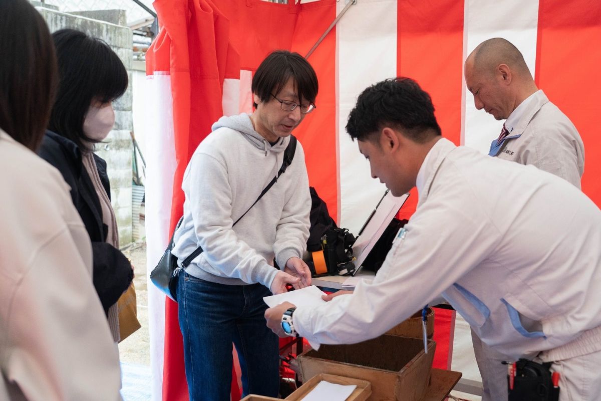 福岡市南区25　注文住宅建築現場リポート①　～地鎮祭～