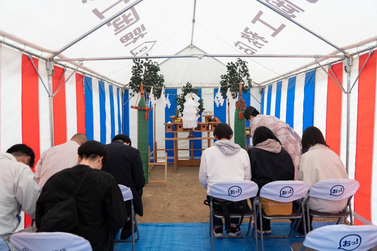 福岡市南区25　注文住宅建築現場リポート①　～地鎮祭～