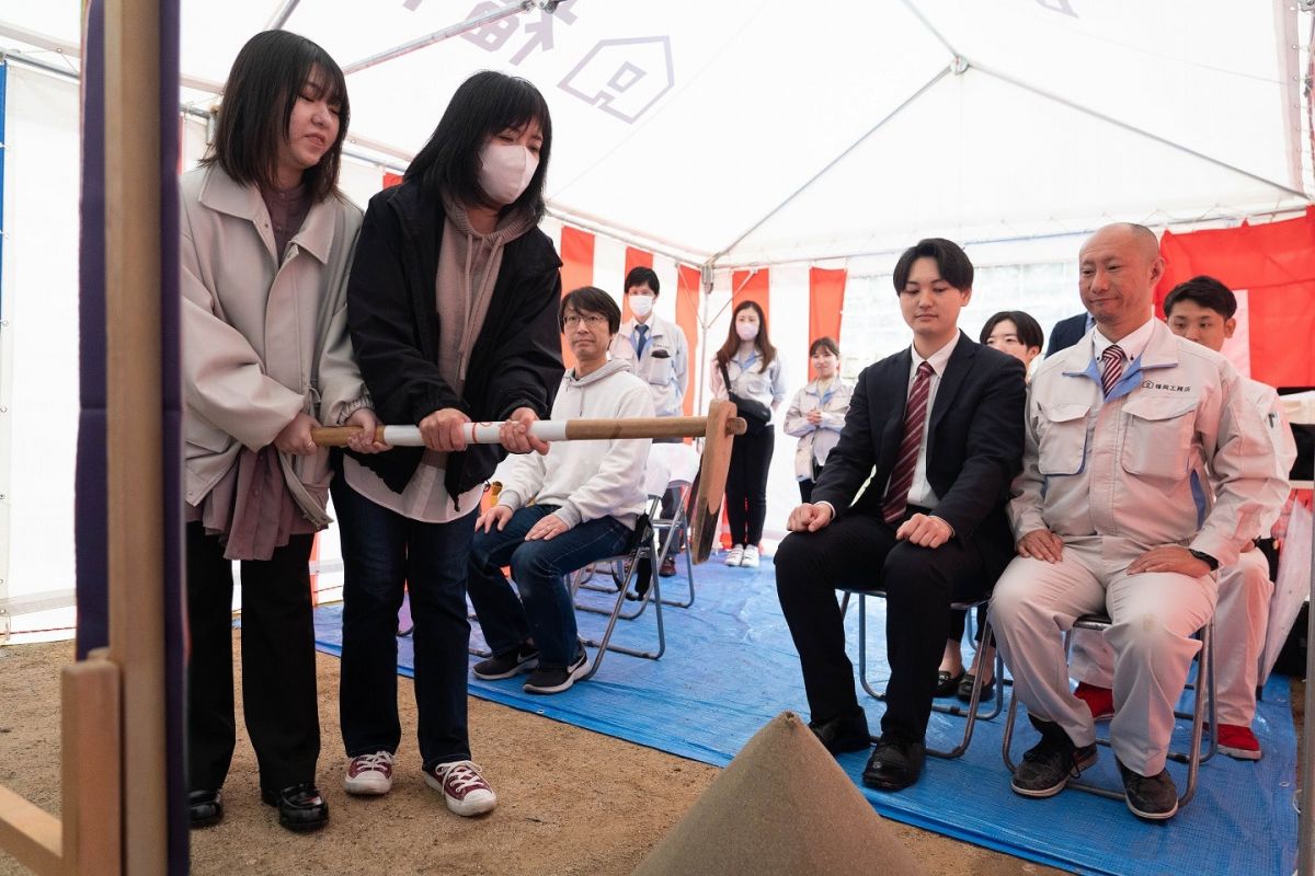 福岡市南区25　注文住宅建築現場リポート①　～地鎮祭～