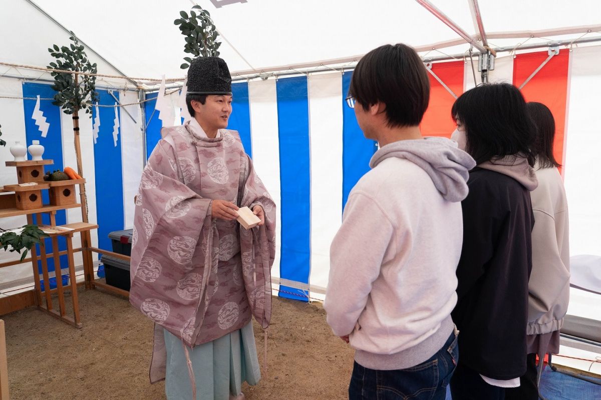 福岡市南区25　注文住宅建築現場リポート①　～地鎮祭～